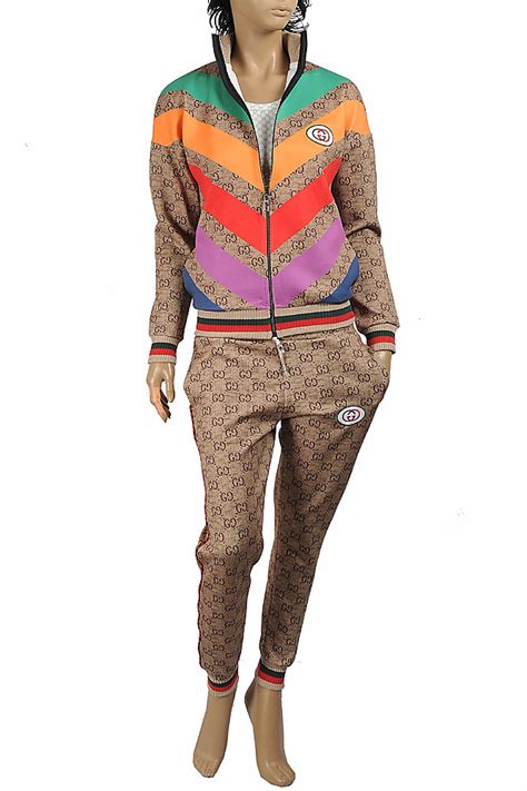 gucci female tracksuit|gucci jogging suit women.